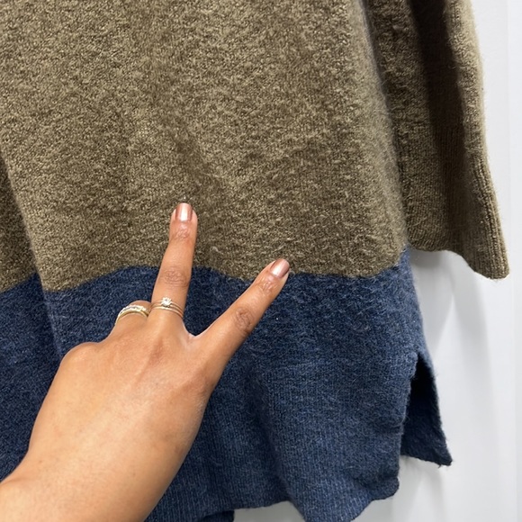 MADEWELL color block open cardigan sweater duster - Picture 13 of 16